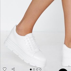 Brand new chunky white sneakers size 7